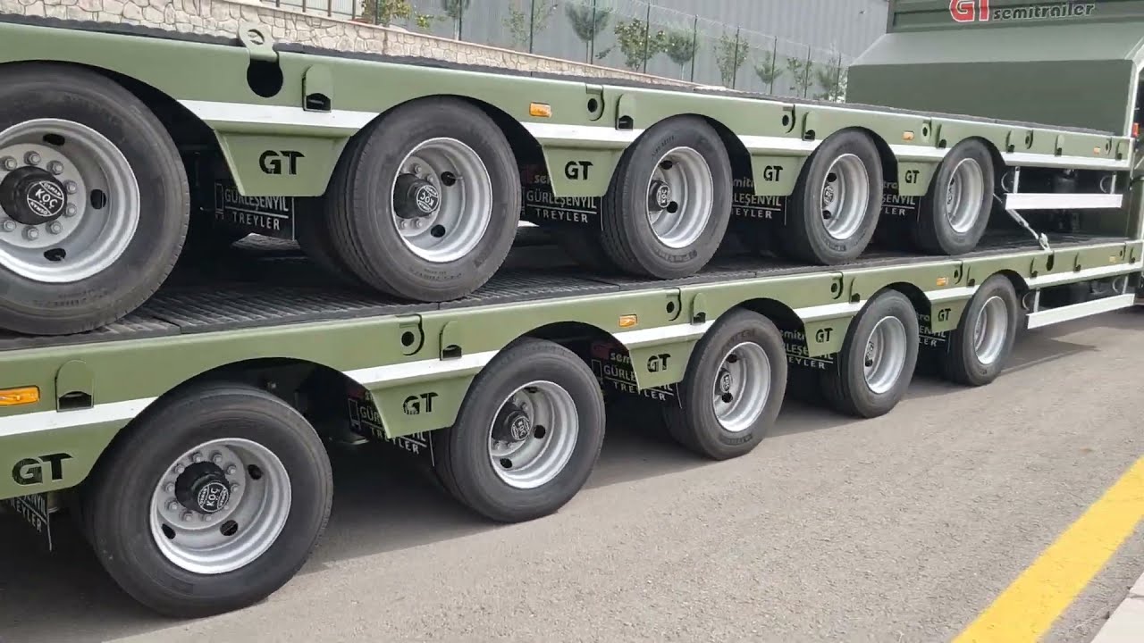 5 Axle Low loaders FOR ARMY - Ukraine military lowbed semi trailer / 5 Dingil Lowbed Treyler