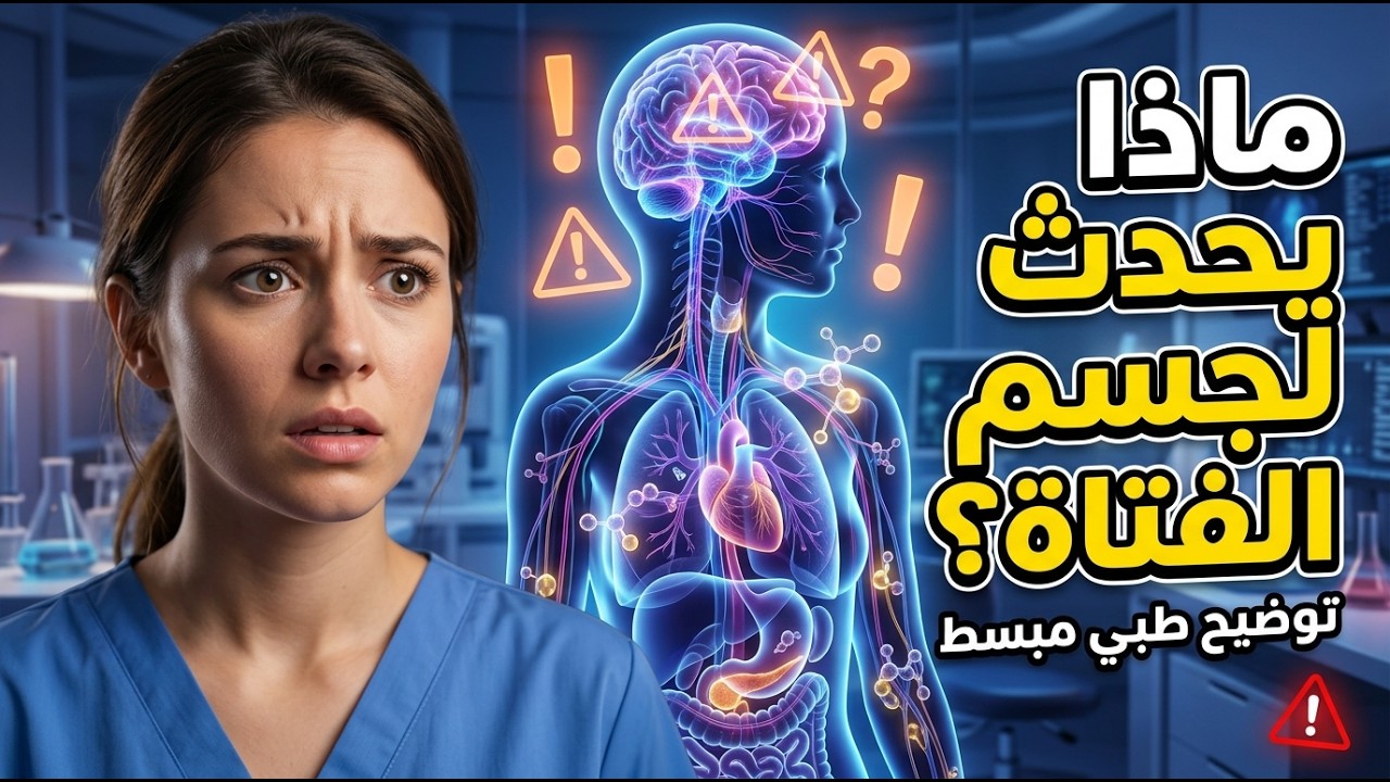 شاهد ما يحدث لجسم الفتاة عند ممارسة العادة السرية | توضيح طبي