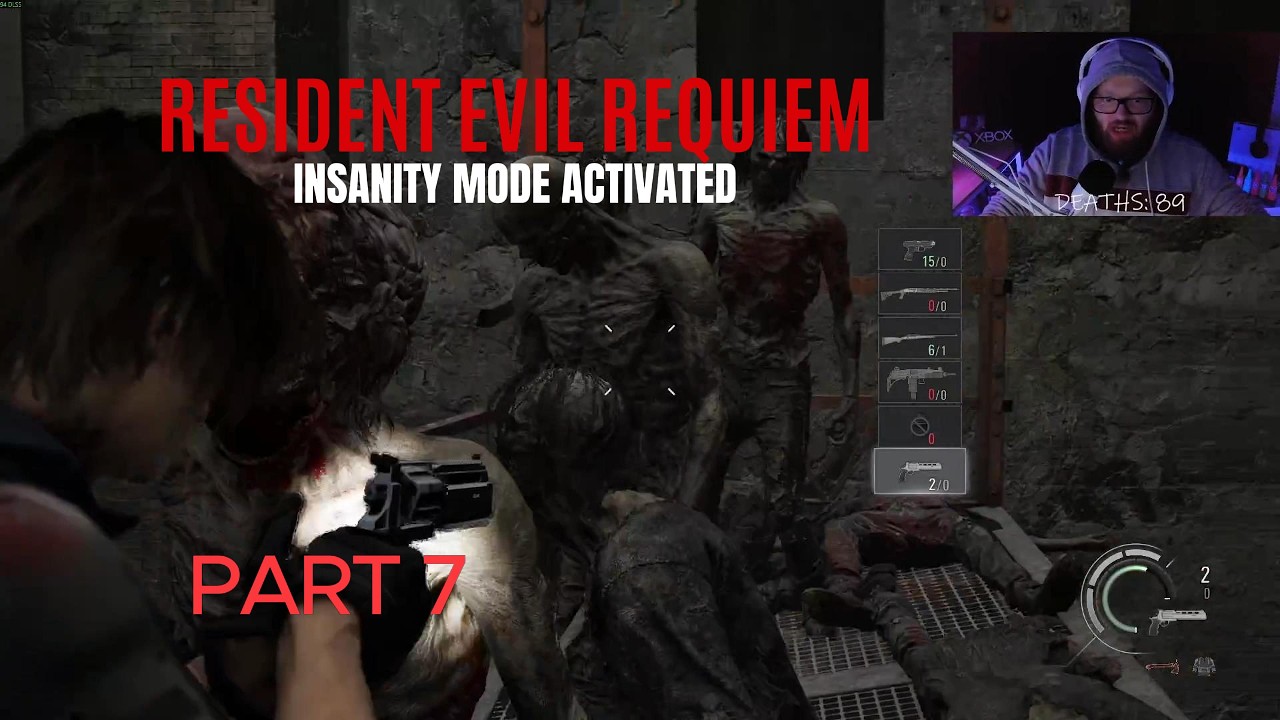 RCPD!! IS THAT MR X?? RESIDENT EVIL REQUIEM INSANITY MODE