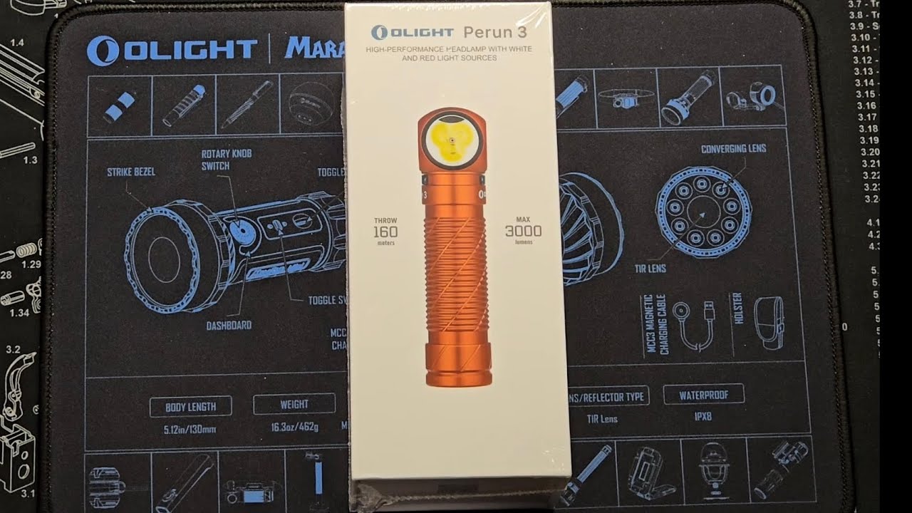 Olight Perun 3 Flashlight Unboxing