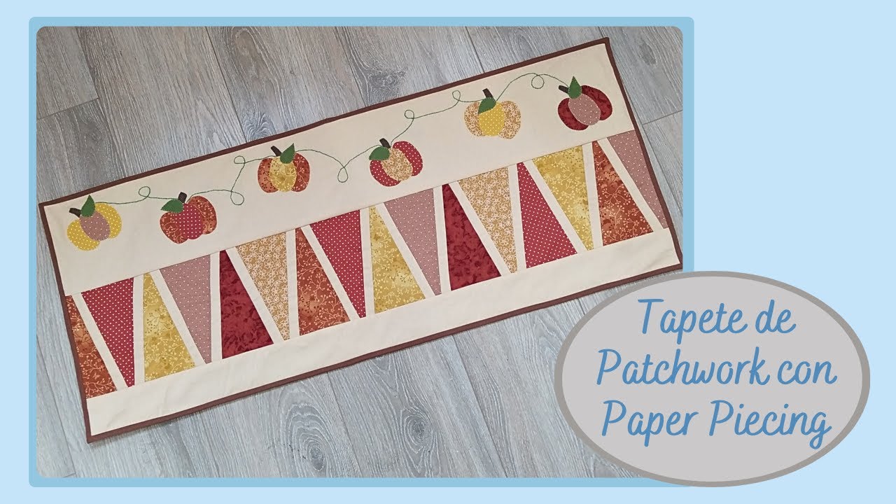 Como hacer un tapete de otoño de patchwork