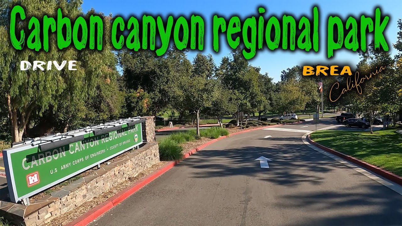 Carbon canyon regional park .... driving in the parking lot area