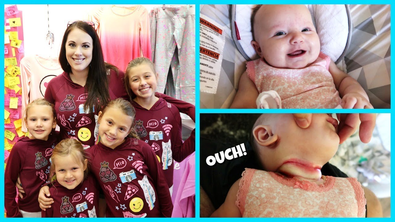 HUGE BACK TO SCHOOL SHOPPING TRIP AND BABY GEMMA HAS A BOO BOO!