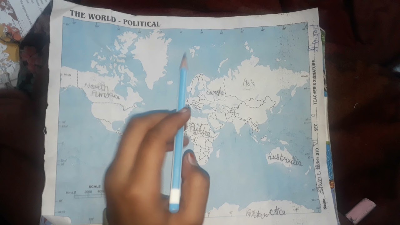 the world = political map