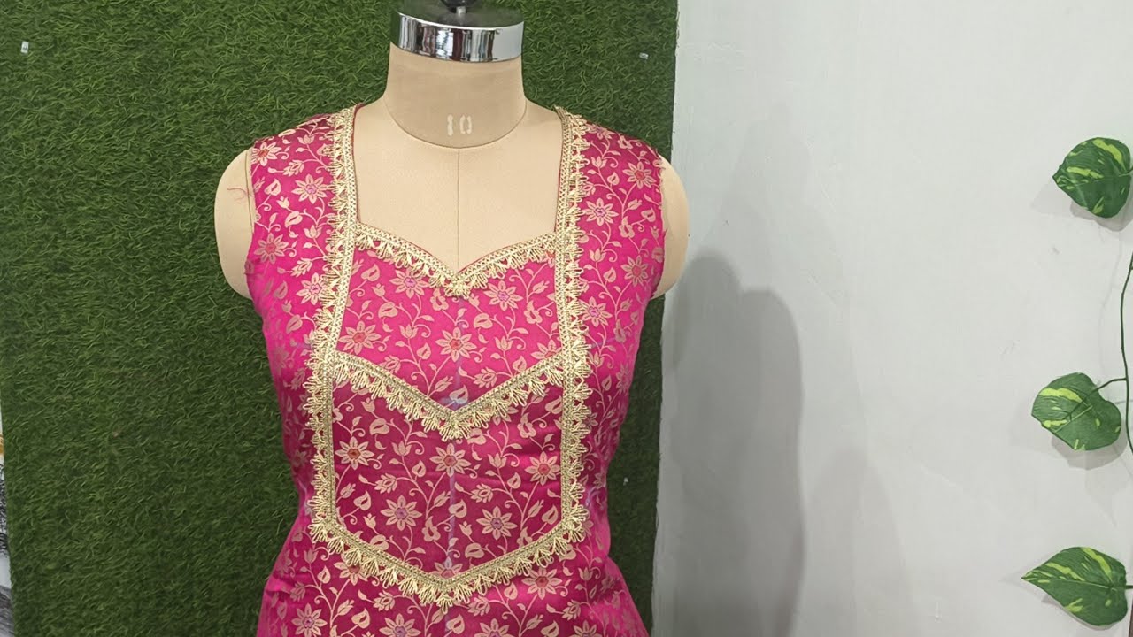 Front neck design/ ये गला आज कल बहुत ट्रेड में है।