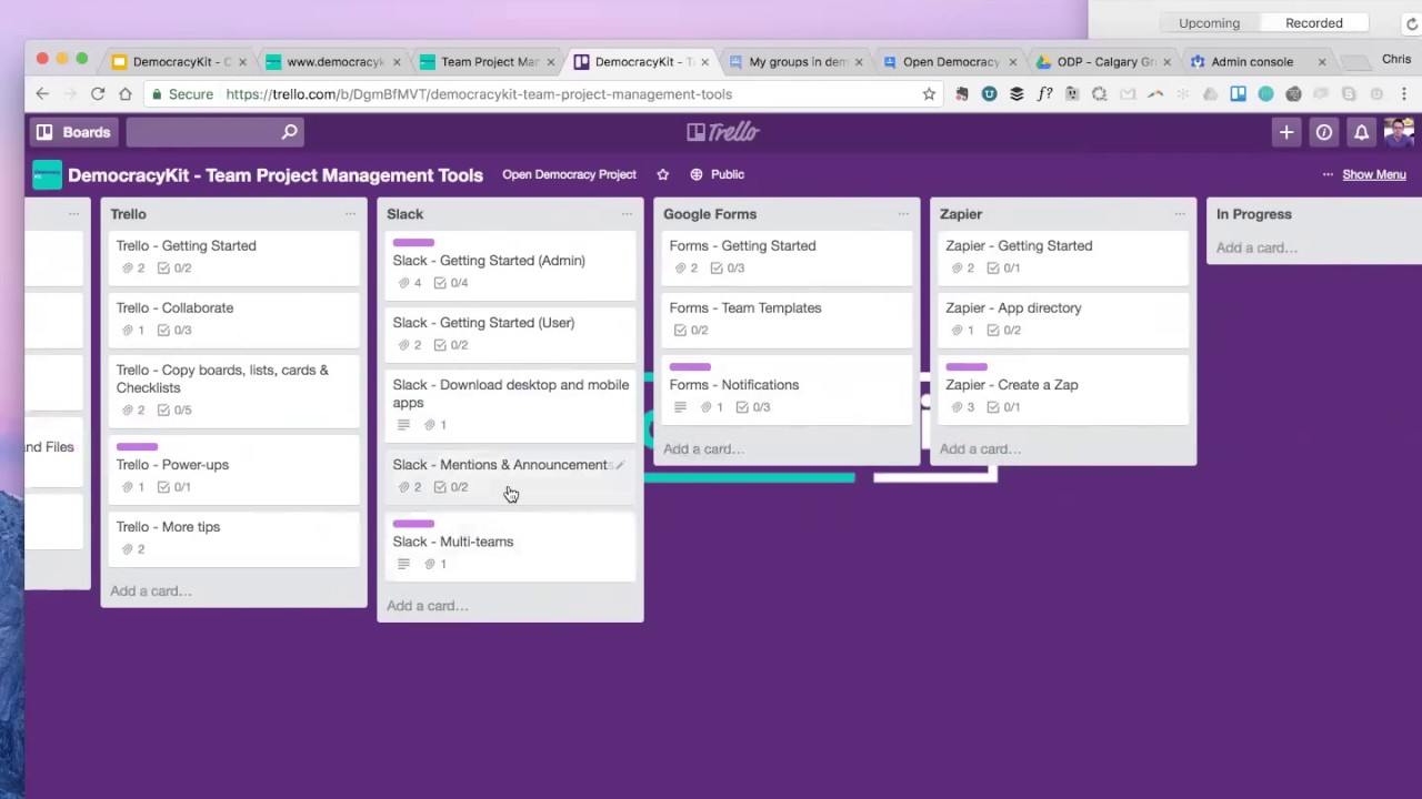Slack & Trello | Campaign team project management toolkit