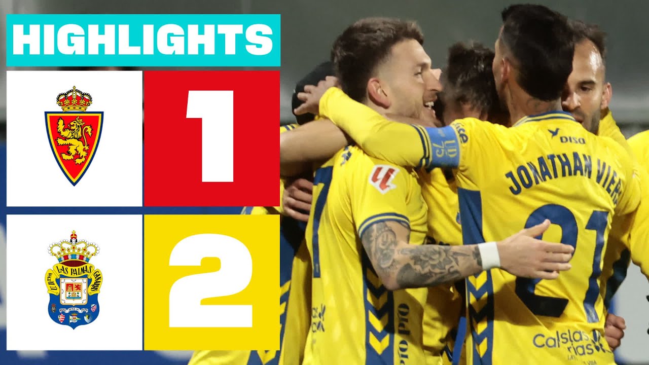 REAL ZARAGOZA 1 - 2 UD LAS PALMAS | RESUMEN LALIGA HYPERMOTION