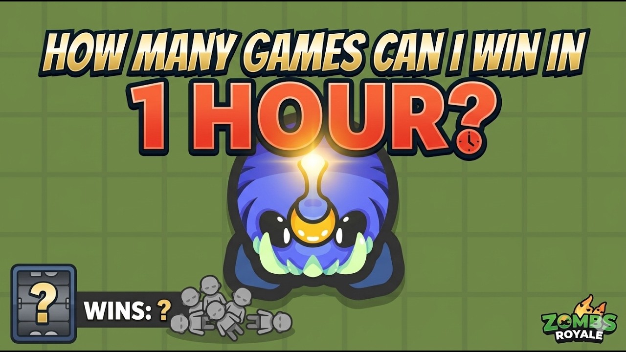 Trying to Set a 1-Hour Win Record in ZombsRoyale