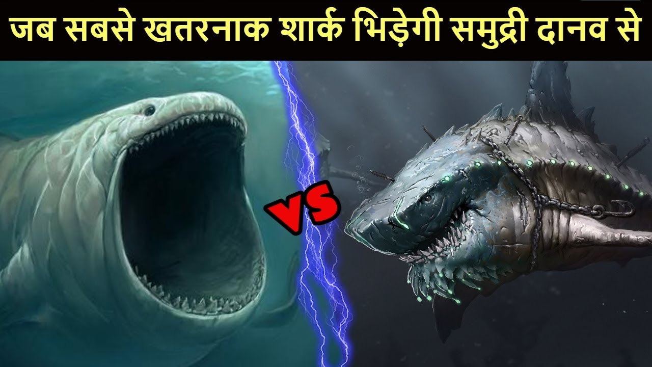 Megalodon vs Bloop जब सबसे बड़ी शार्क लड़ेगी रहस्यमय समुद्री महादानव से