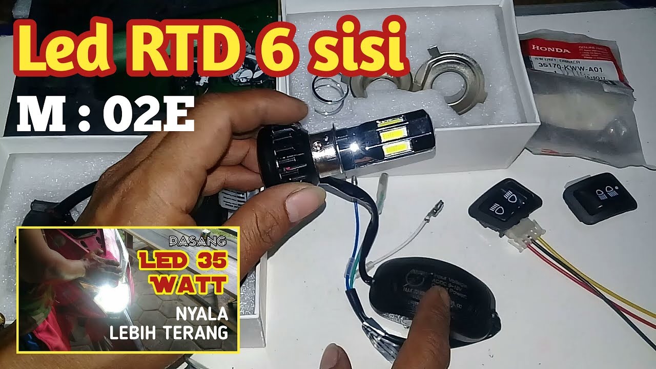 Pasang lampu Led RTD 6 sisi 35 watt & 3 sisi 30 watt. Review!!!