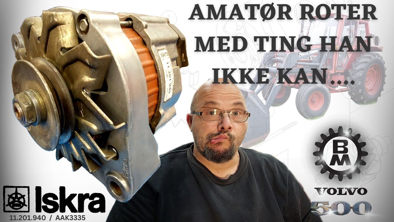 Volvo BM 500 - Reparerer en dynamo og roter det litt til