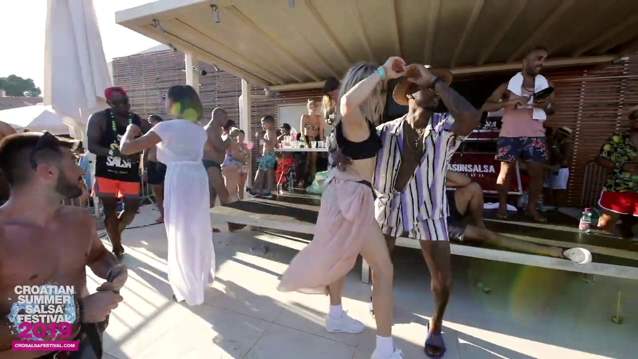 Yoandy & Nina dancing at Croatian Summer Salsa Festival Rovinj 2019