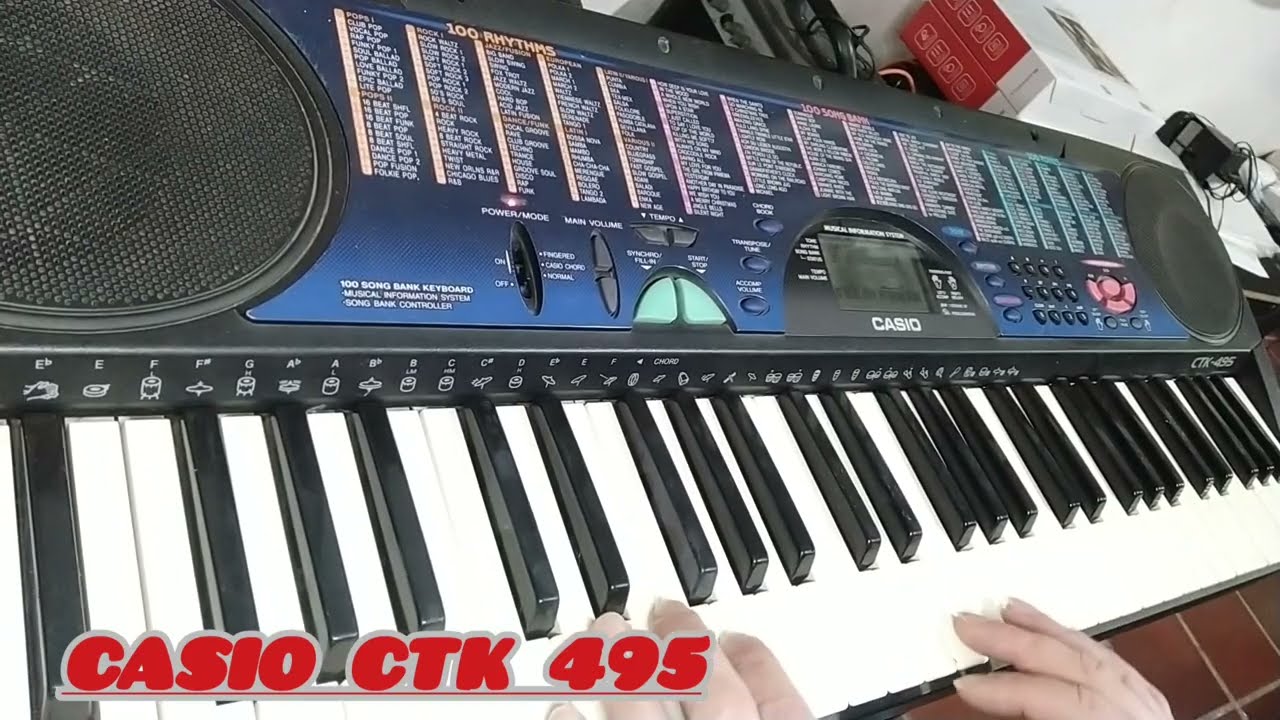 Sons do teclado Casio CTK 495