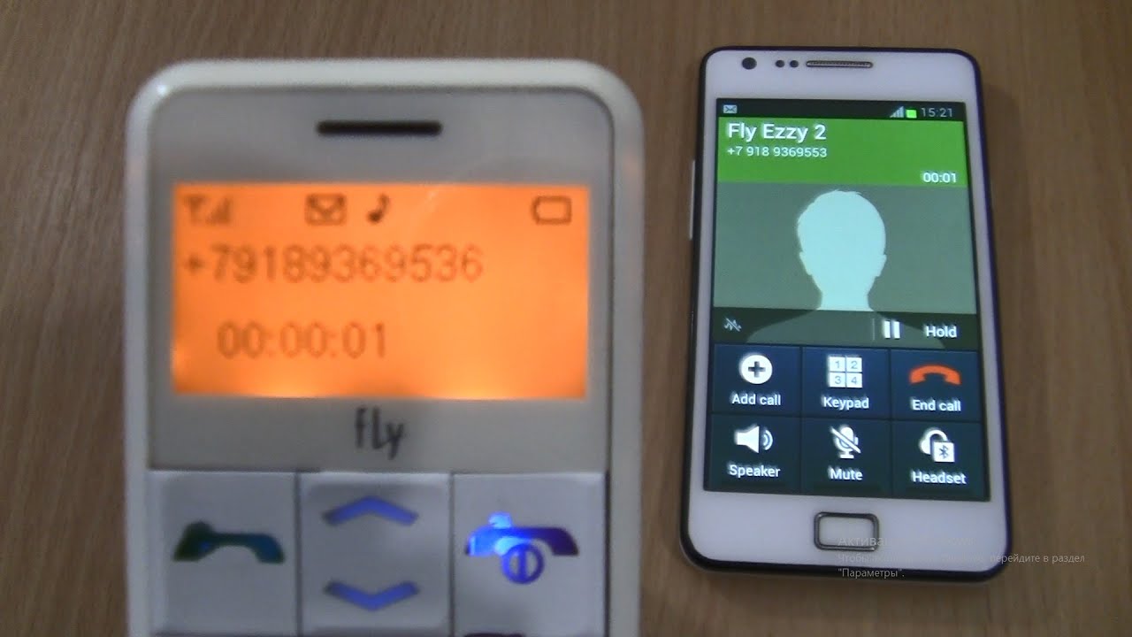 Incoming call & Outgoing call at the Same Time Samsung Galaxy S2 White+FLY Ezzy 2