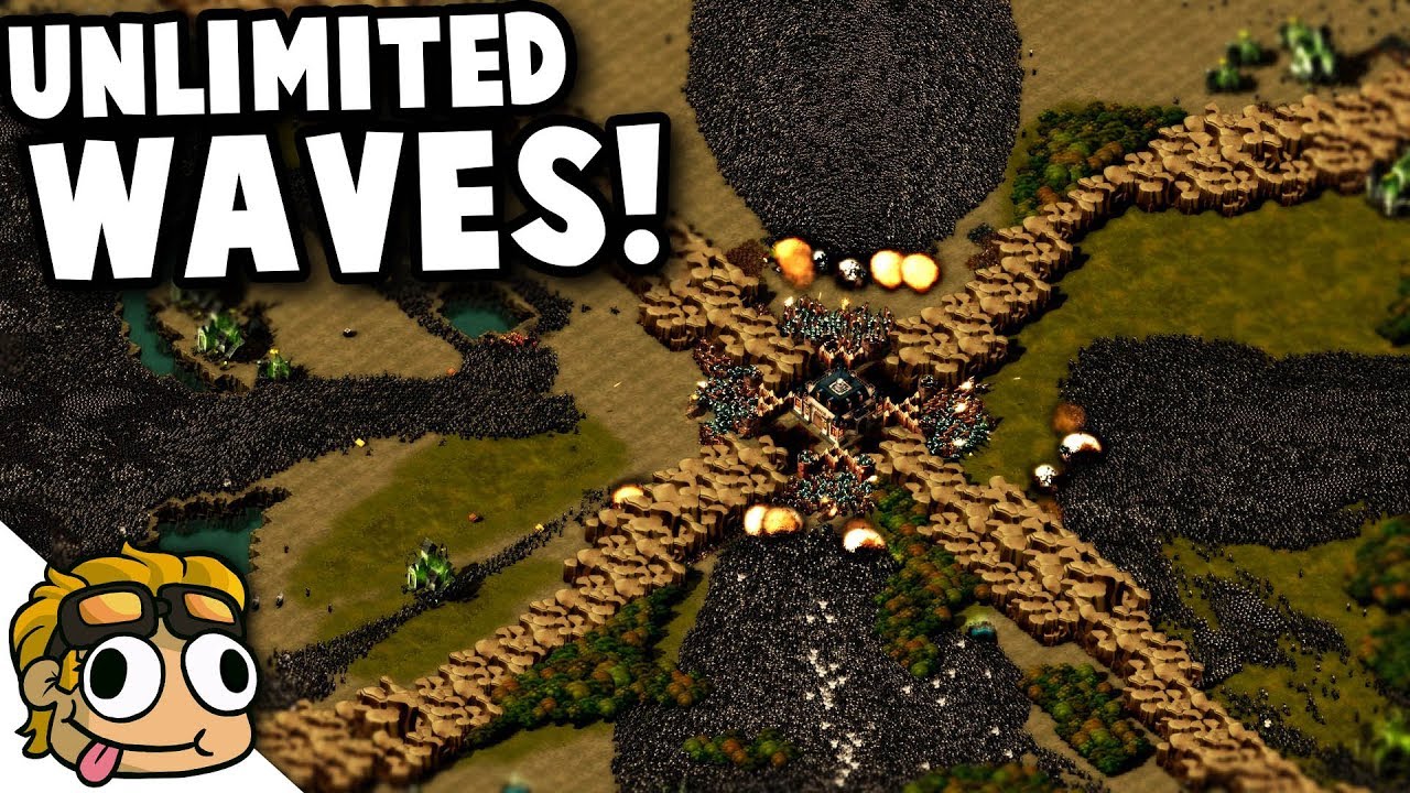 UNLIMITED WAVES vs UNIT SPAWNER! | They Are Billions Custom Map Gameplay