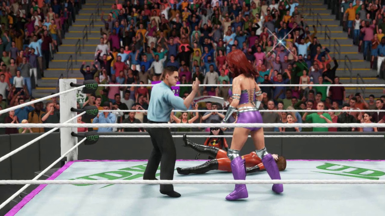 Elastigirl (w/Violet Parr) vs. Starfire (w/Raven)