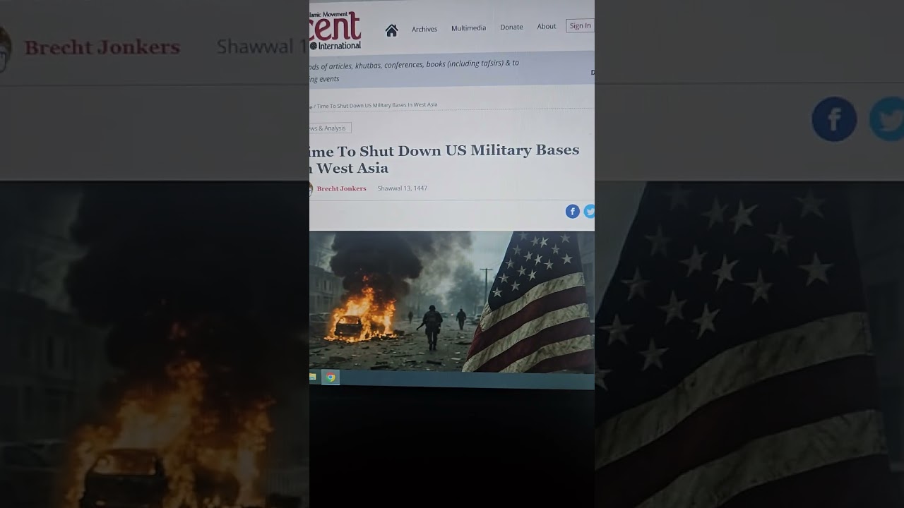 Американские военные базы вытесняют из Западной Азии, а потом искажают историю, утверждая, что он...