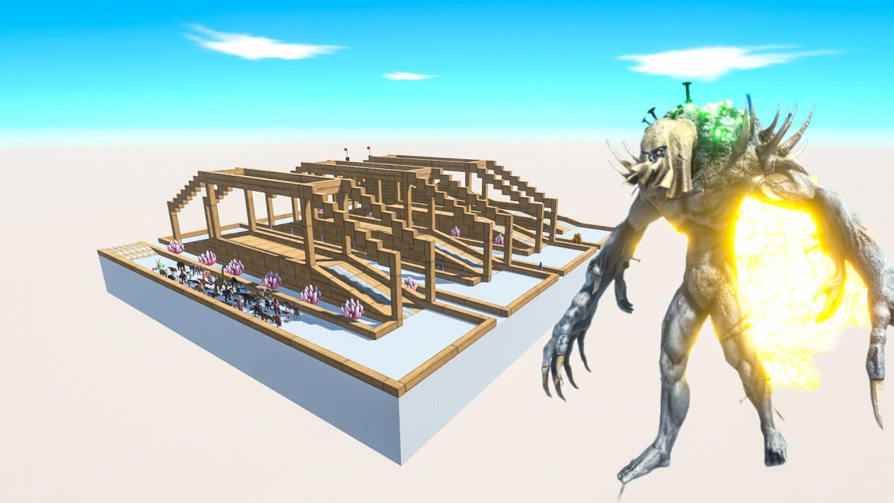 Escape From Fire Scourge  - Last Survivor - Animal Revolt Battle Simulator