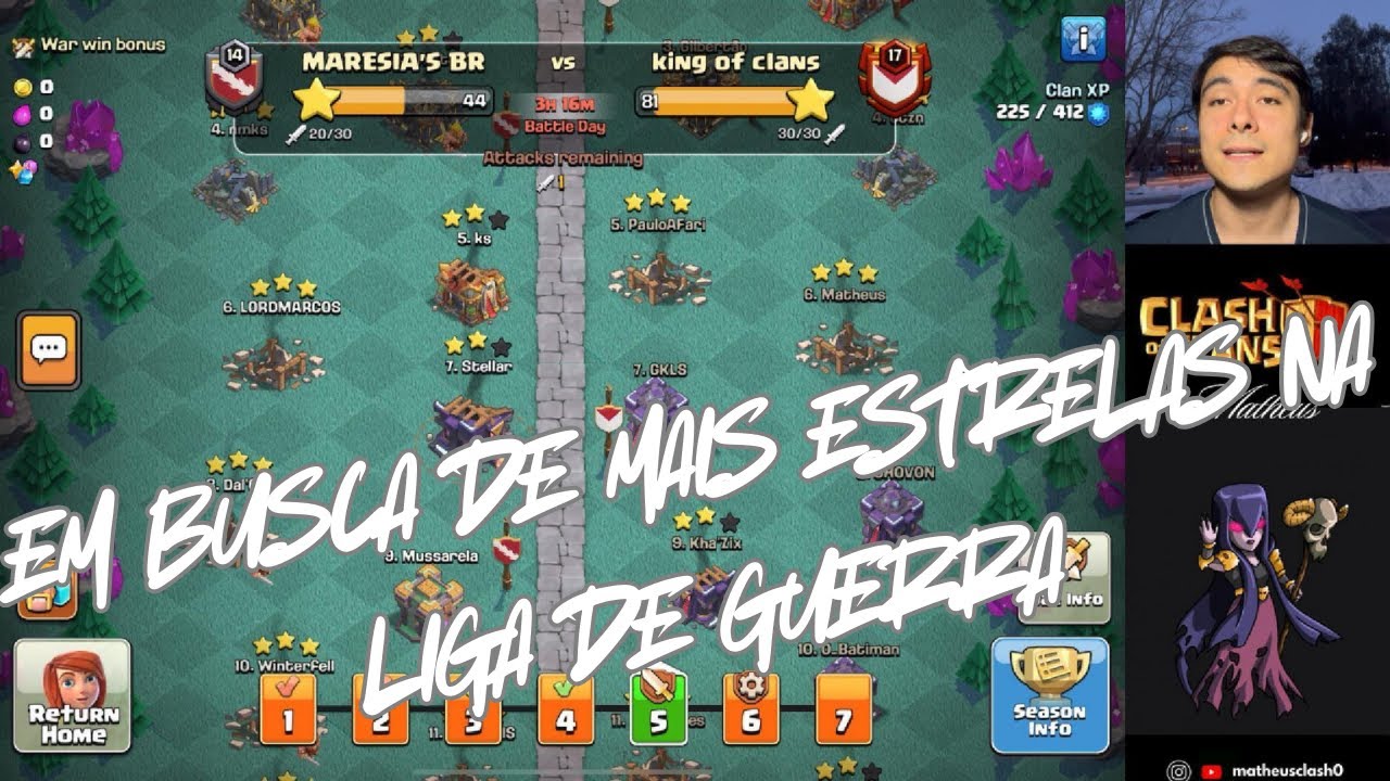 EM BUSCA DE MAIS ESTRELAS NA LIGA DE GUERRA
