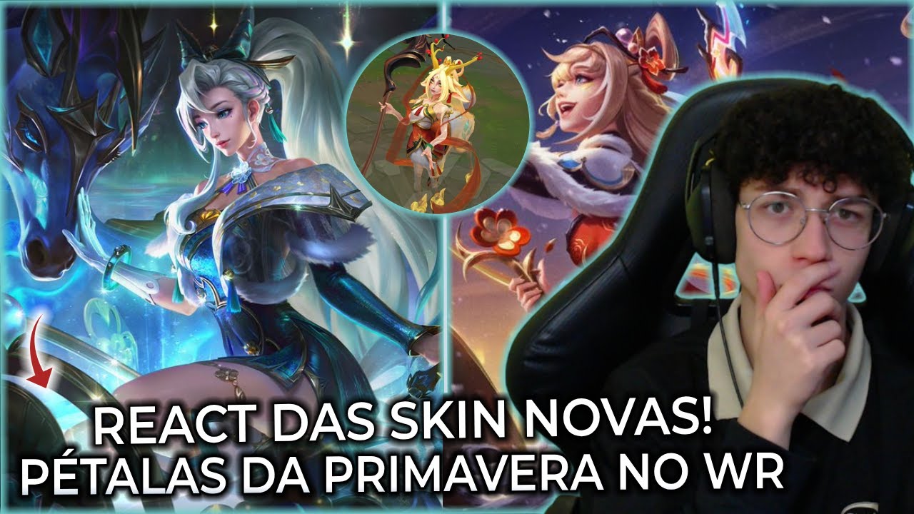 A SERAPHINE GANHOU NOVA PRESTÍGIO! - React: Skins Pétalas da Primavera no Wild Rift
