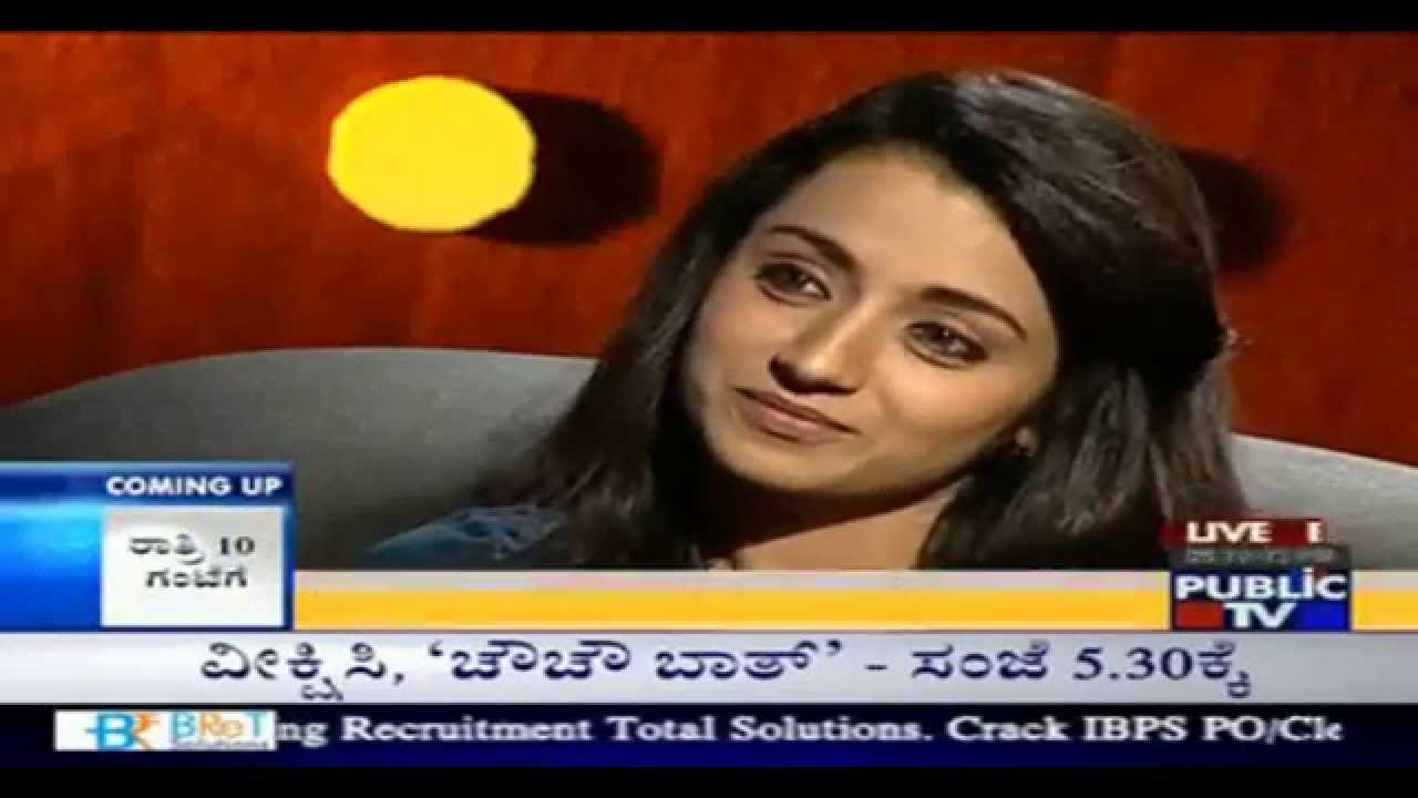 Trisha interview in Public TV - Part4