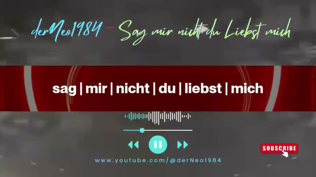 derNeo1984  - ❤️ Sag mir nicht Du Liebst mich ❤️