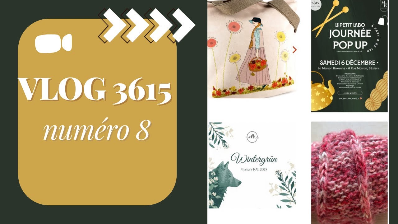VLOG 3615 numéro 8 : des Scarfs, un joli sac, un nouveau MKAL, et du papotage ! 