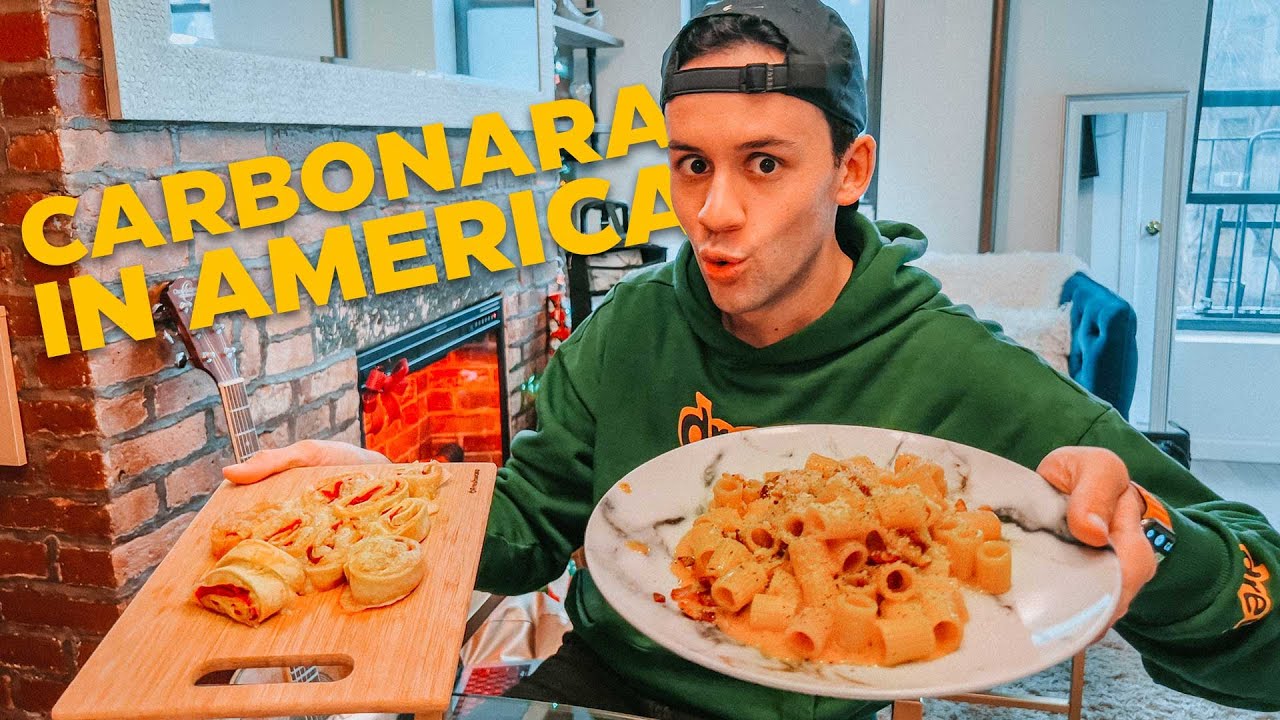 CUCINO la CARBONARA in AMERICA a Natale