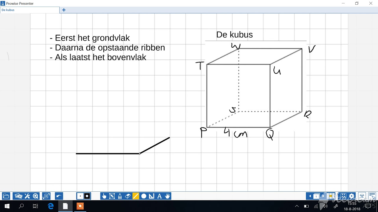Kubus tekenen in 3D