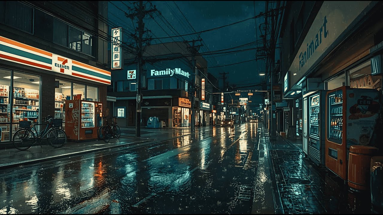 Tokyo After Midnight 🌙 Lofi Rain for Study and Focus