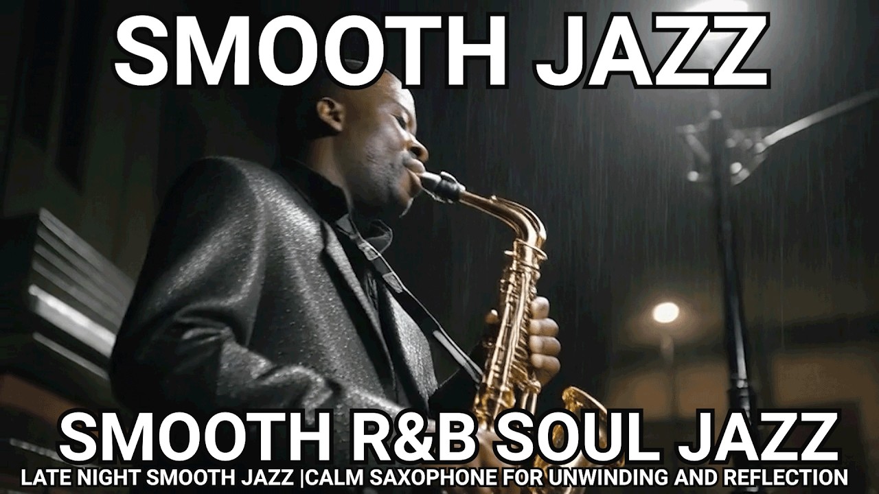 SMOOTH R&B SOUL JAZZ - LATE NIGHT SMOOTH JAZZ | CALM SAXOPHONE FOR UNWINDING AND REFLECTION
