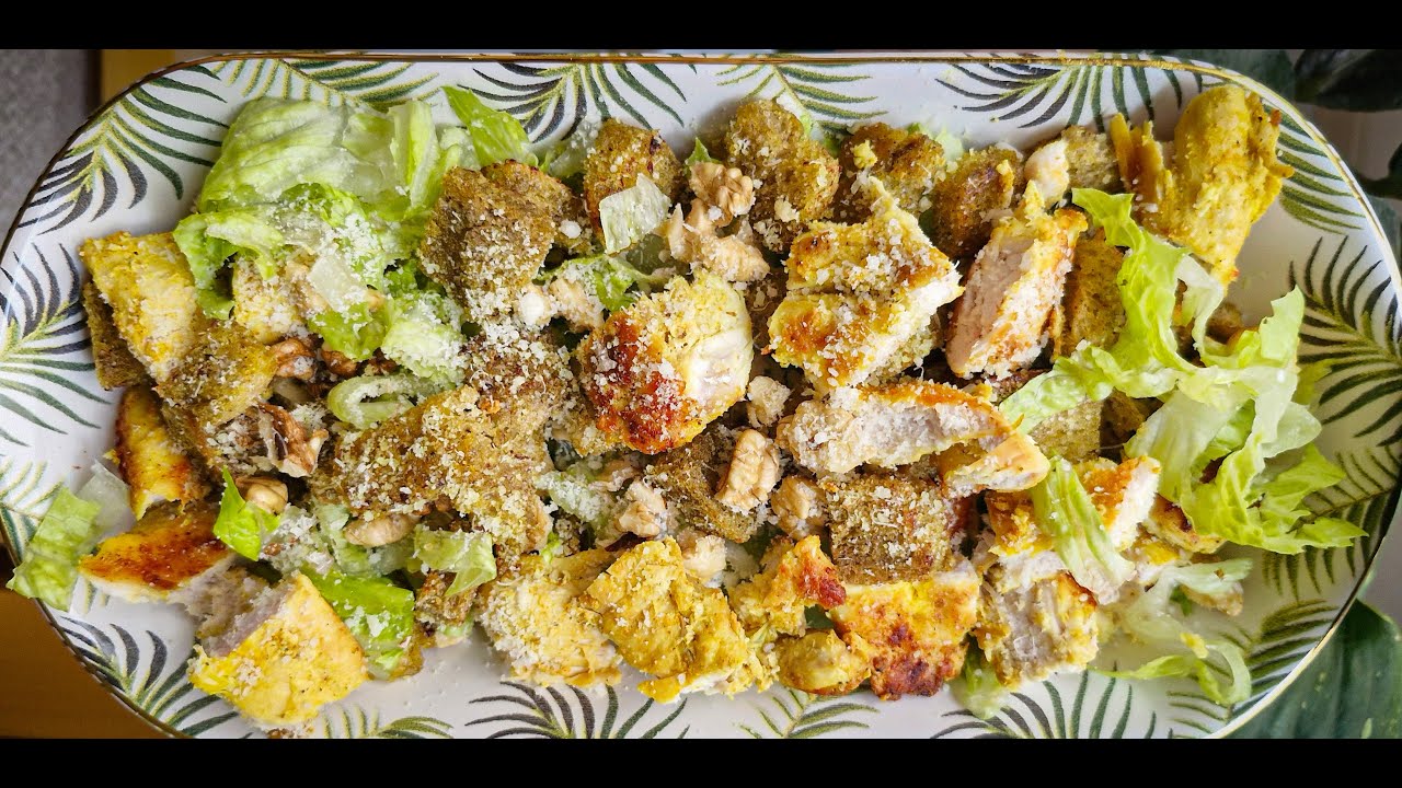 🥬🍗🍞The Best Low-Calorie Chicken Caesar Salad | Fast & Easy Recip