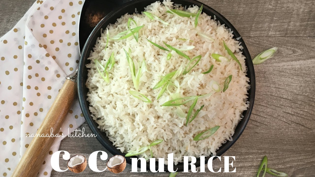 ✔COCONUT RICE - How to cook the best  COCONUT RICE (Basmati Rice)