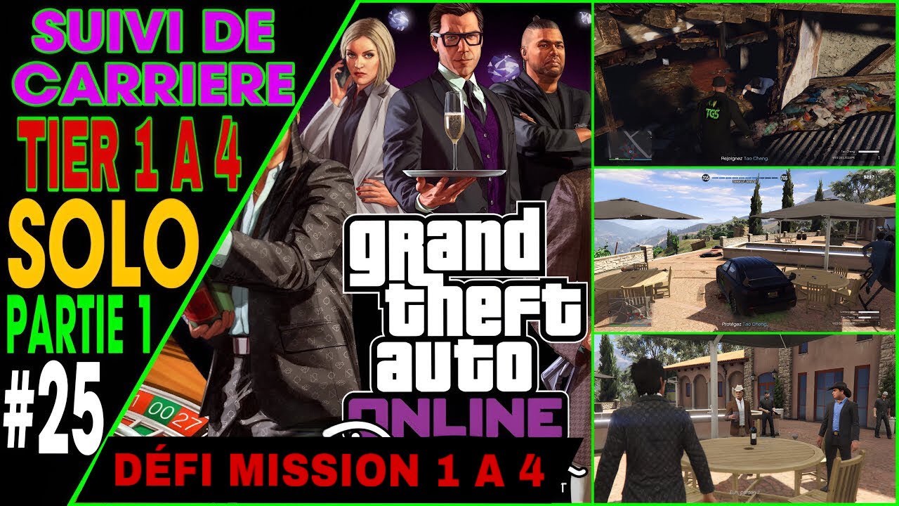 TGS CARRIÈRE - LE CASINO DES CHENG/ EN SOLO PALIER 1 A 4 _ EP#25 SUR GTA ONLINE