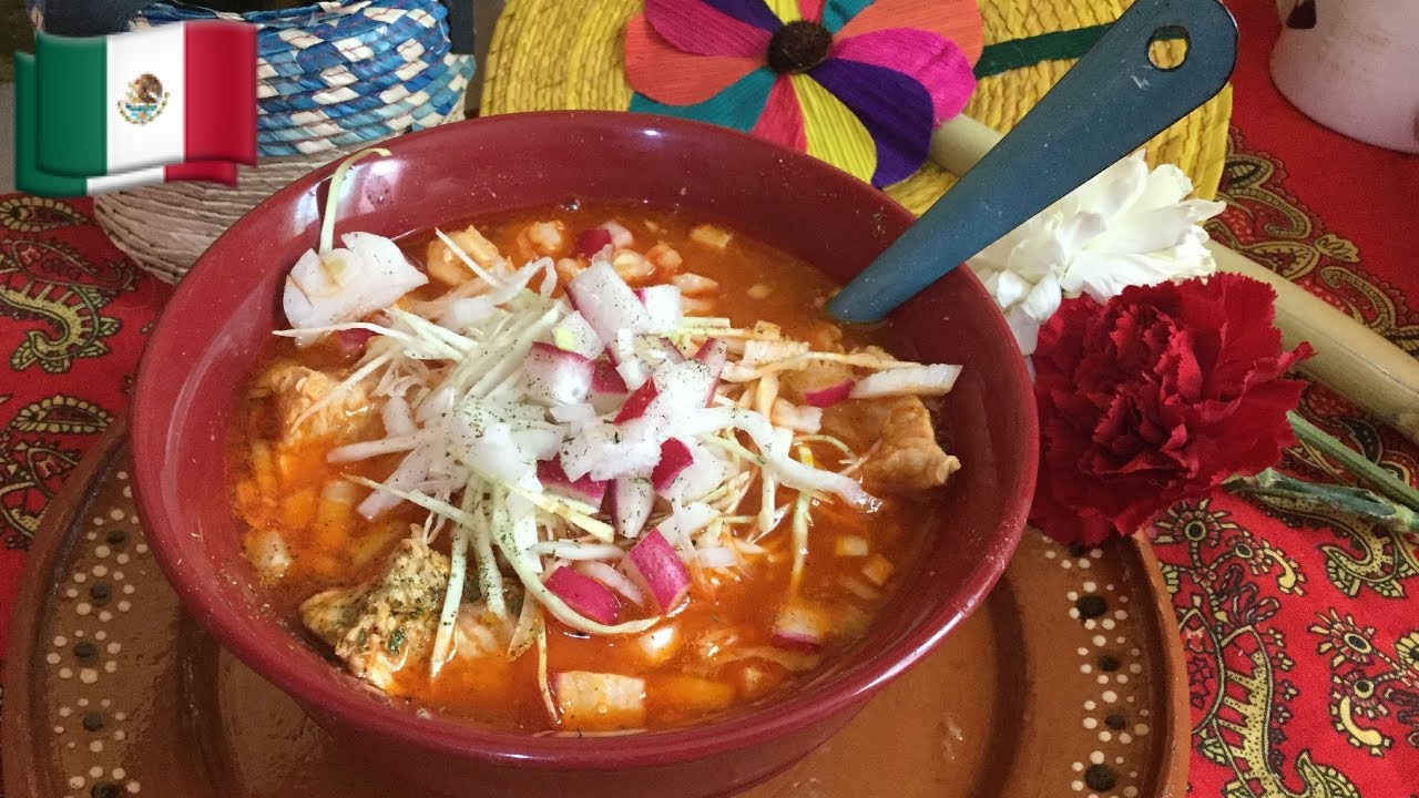 POZOLE rojo desde la PREPARACION del MAÍZ