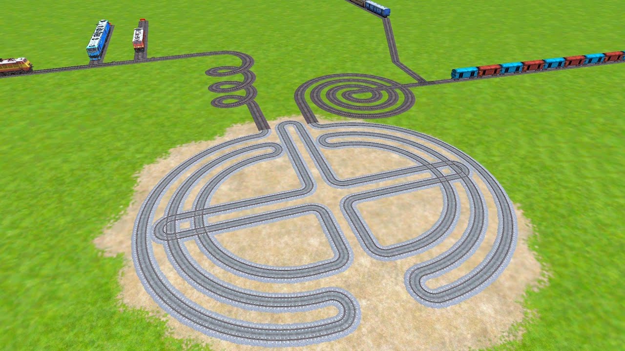 TRAINS PASSING BY PLUSE CIRCLES RAILROAD TRACKS ZIG ZAG TRACKS |@IndianRailroad-fl1xk 