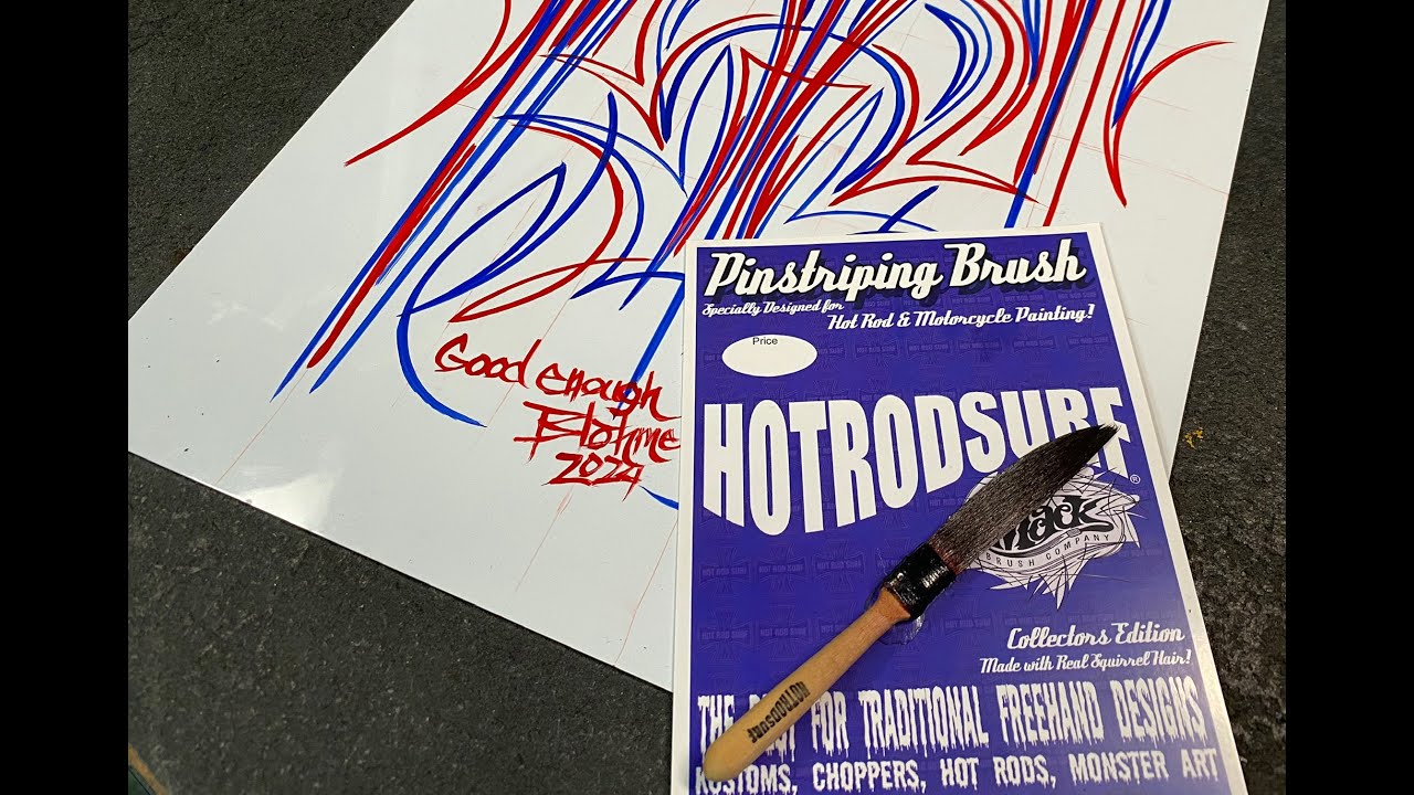 Hot Rod Surf pinstriping brush from Mack Brush Co.