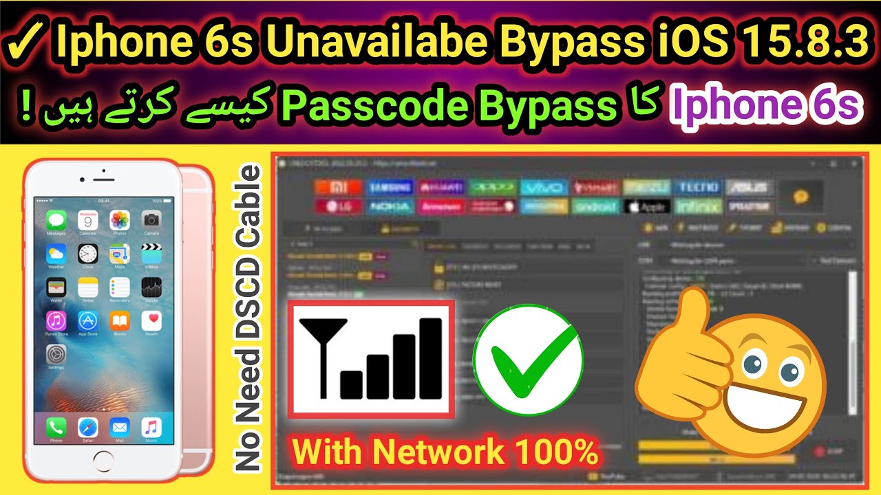 Iphone 6s Passcode  unlock tool | With network iOS 15.8.3 | 2024 | TECH City