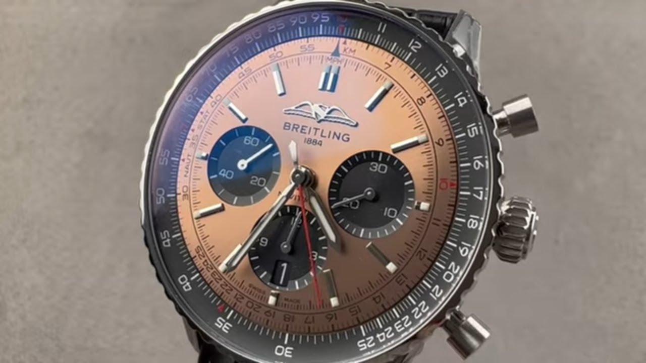 2022 Breitling Navitimer B01 Chronograph Copper Dial AB0138241K1P1 Breitling Watch Review