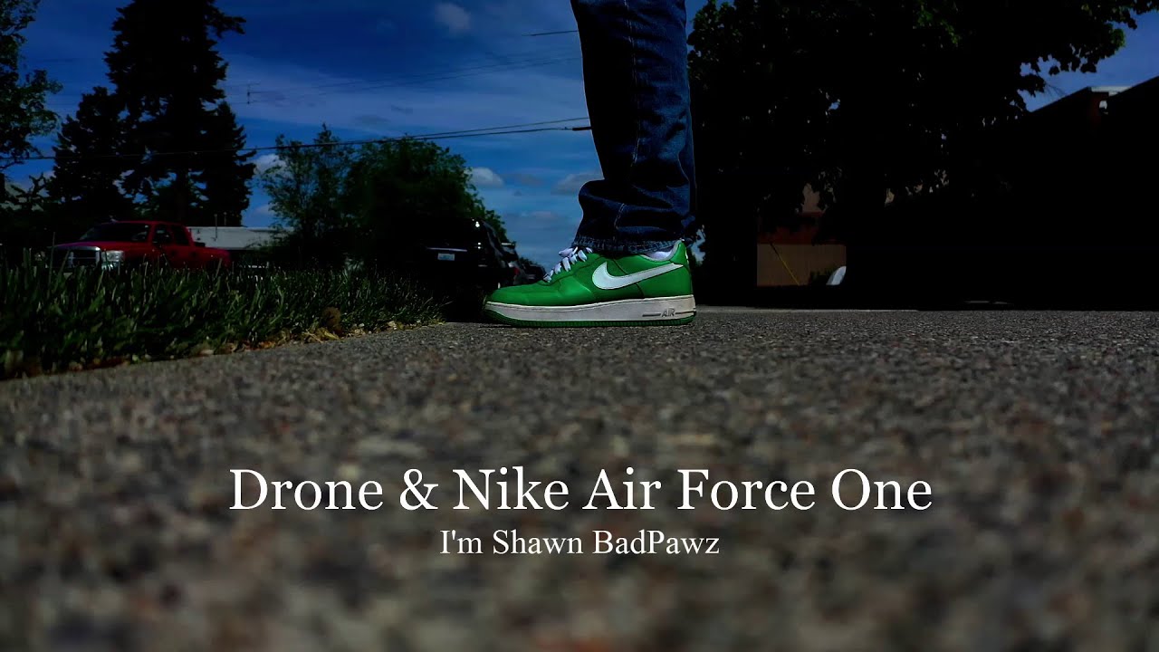 Drone and Nike Air Force One