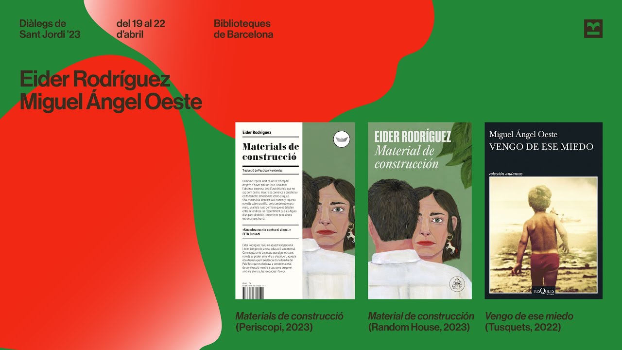 Diàlegs de Sant Jordi 2023. Eider Rodríguez i Miguel Ángel Oeste