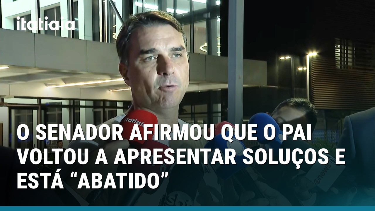 FLÁVIO VÊ PIORA NA SAÚDE DE BOLSONARO E VOLTA A PEDIR PRISÃO DOMICILIAR