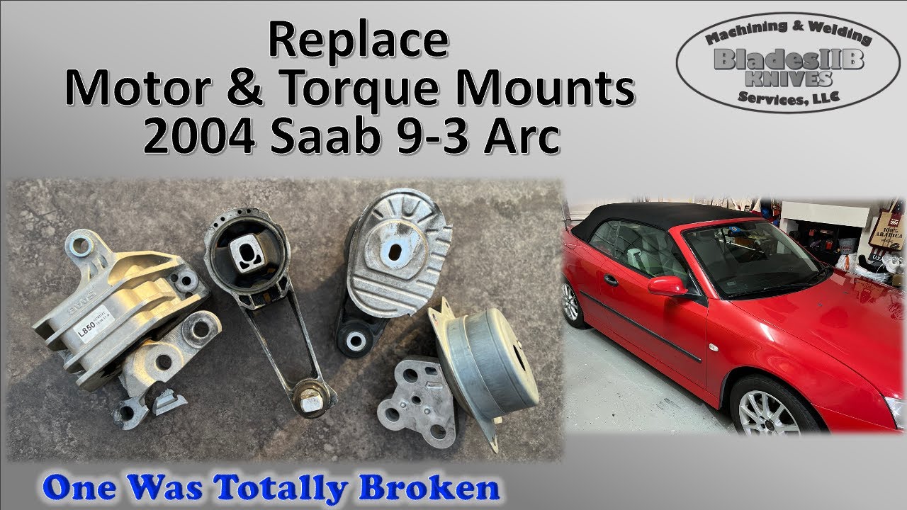 Replace Motor & Torque Mounts On 2004 Saab 9-3 Arc