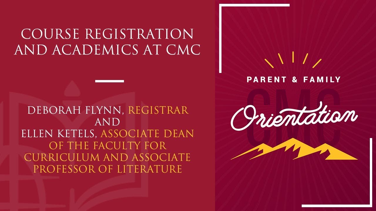 Course Registration and Academics at CMC