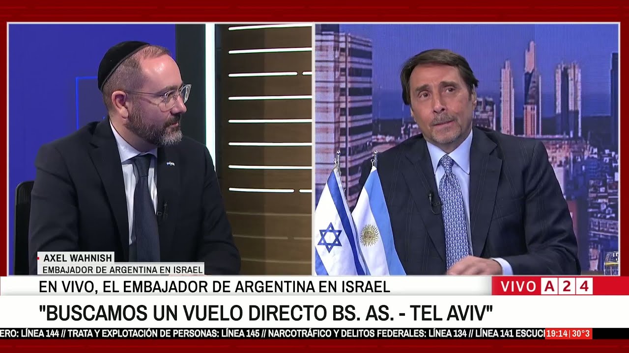 📢AXEL WAHNISH, EMBAJADOR DE ARGENTINA EN ISRAEL: 