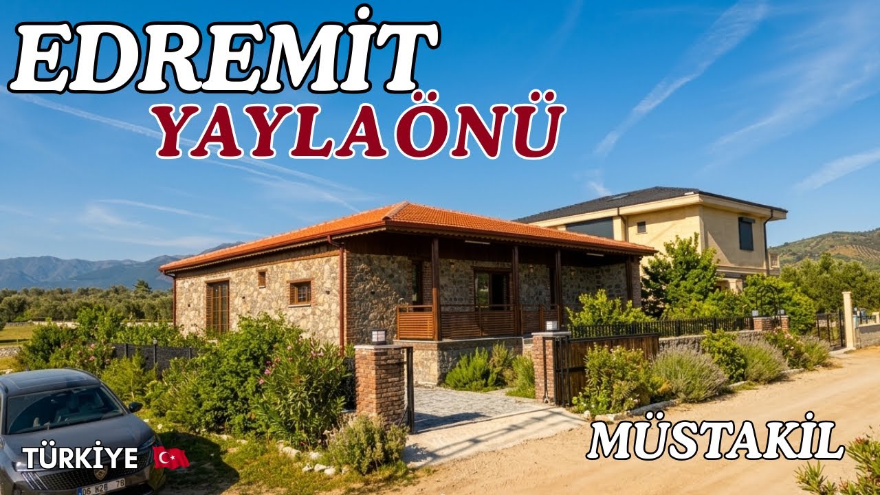 Şehirden Kaçış Planı: Dağ Manzaralı Taş ve Ahşap Rüya Ev! Edremit Yaylaönü’nde 3+1 Müstakil Ev