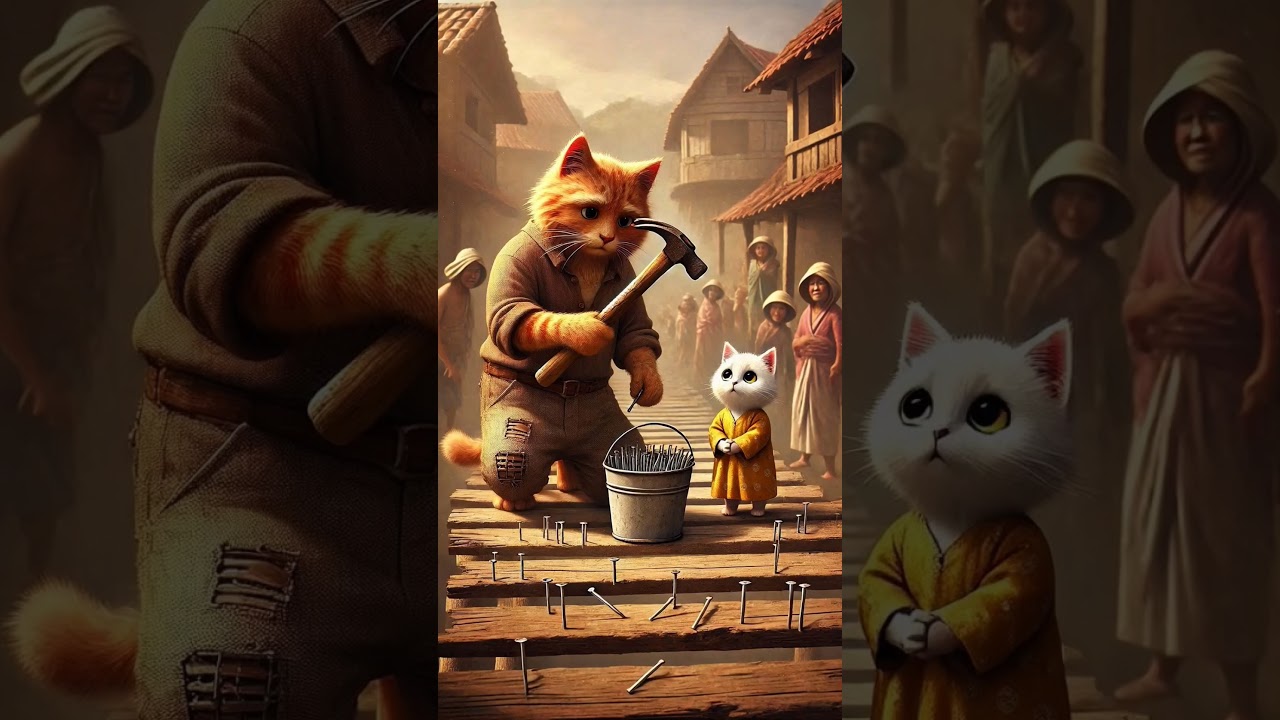 The broken bridge cat story! #cay #cute #kitten