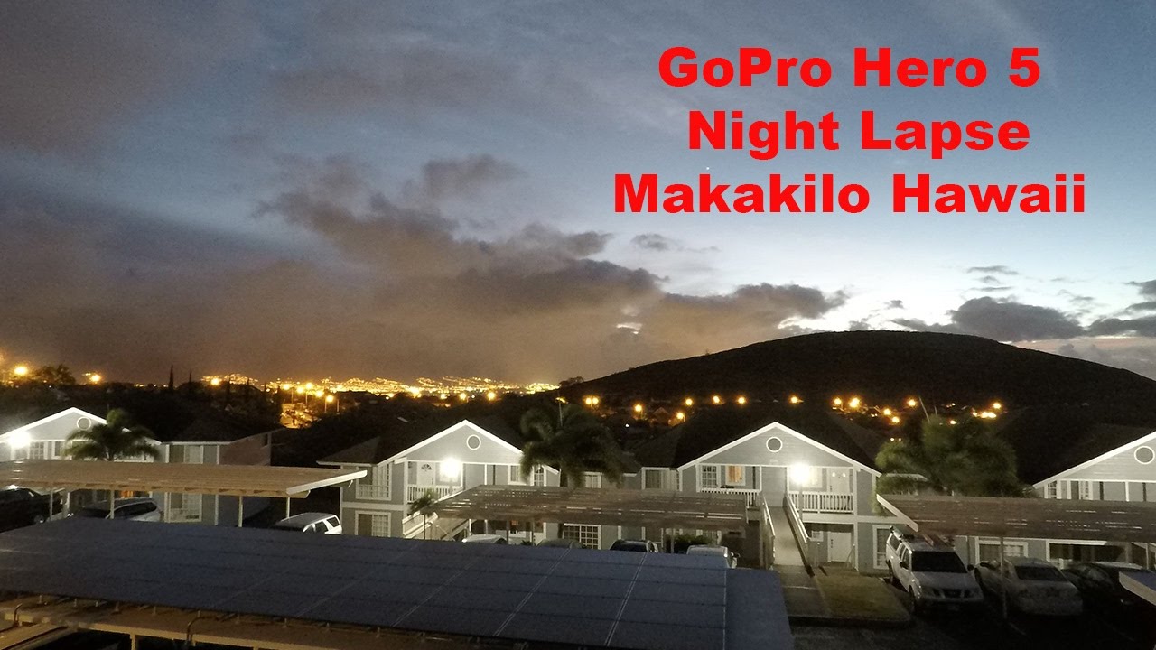 Oahu Night Lapse With A Sunrise