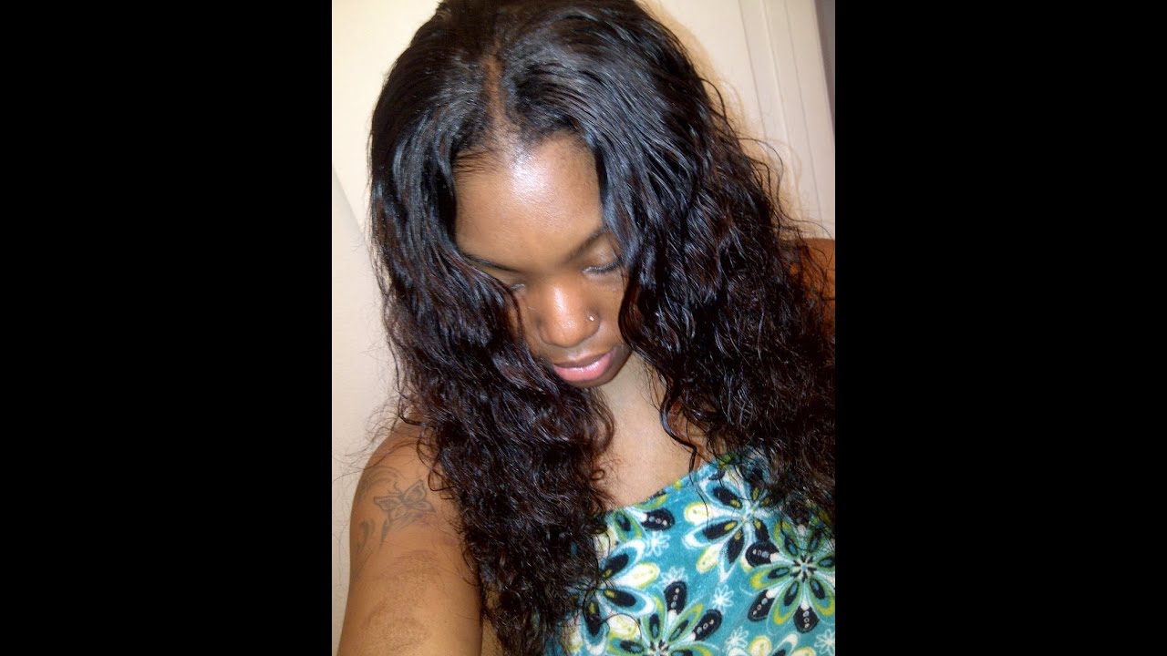 HOW TO INSTALL and BLEND WAVY HAIR!! :)