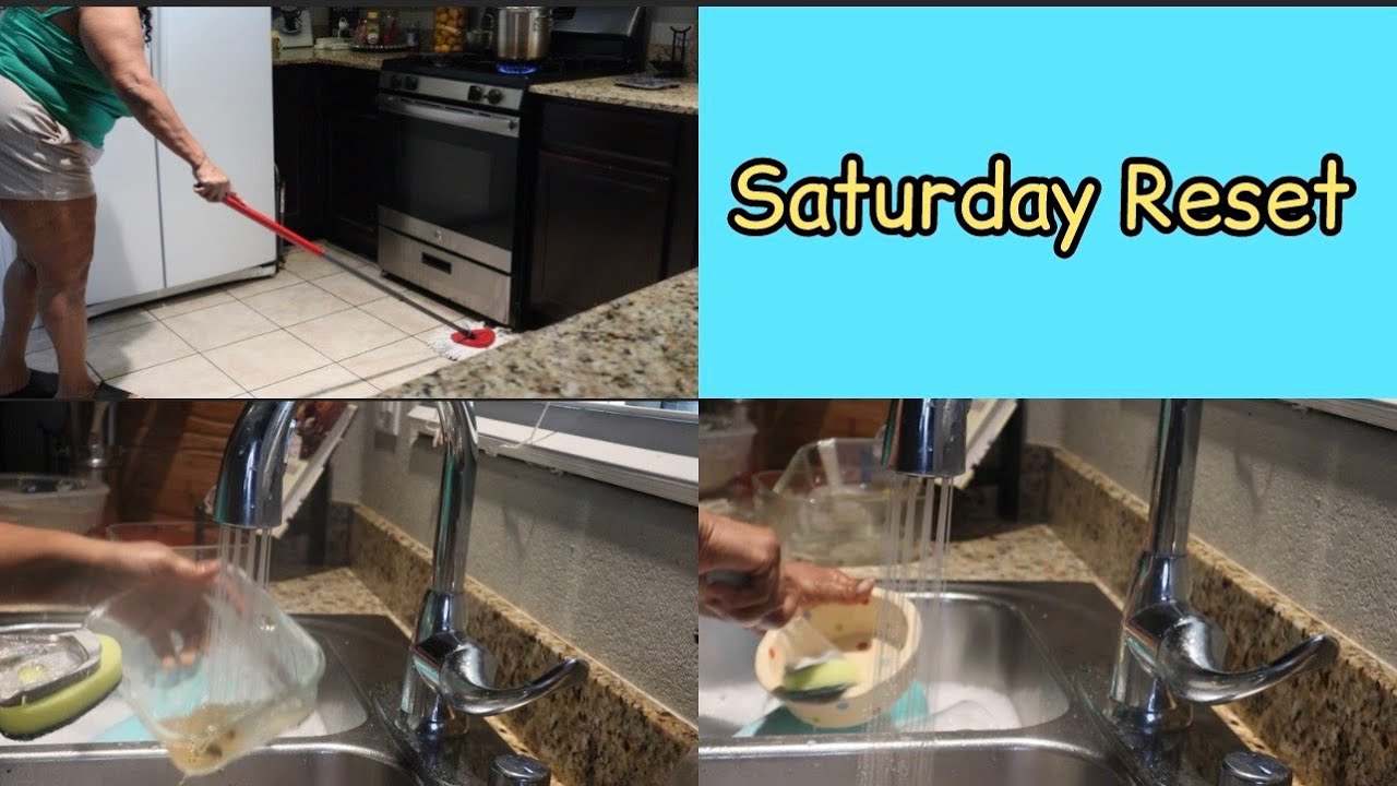 Saturday Reset * Not Much To Do * Mopping * Dishes * Dusting